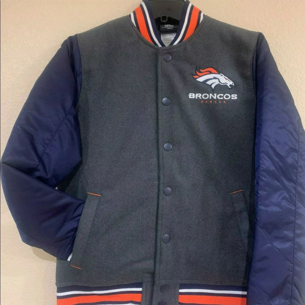 Denver Broncos Youth Letterman Jacket -NFL Lic